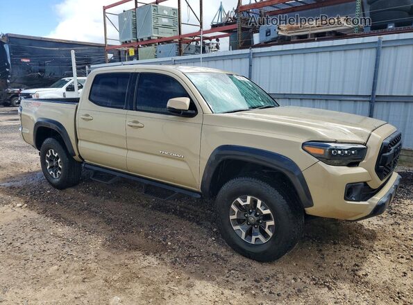 3TMCZ5AN8JM146168 2018 TOYOTA TACOMA Бежевый Передняя правая четверть