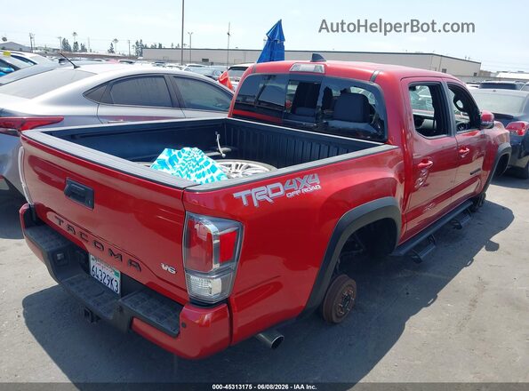 3TMCZ5AN8NM475023 2022 TOYOTA TACOMA Red Задня права чверть