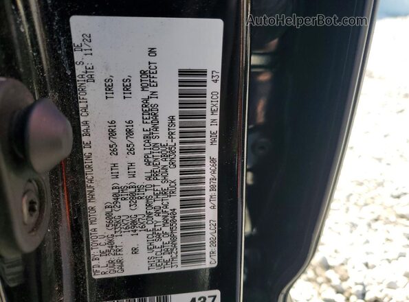 3TMCZ5AN8PM550404 2023 TOYOTA TACOMA Black ძრავის განყოფილების ხედი