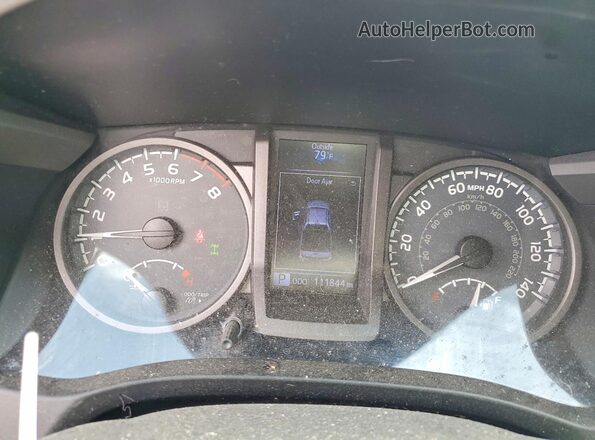 3TMCZ5AN9JM145790 2018 TOYOTA TACOMA Gray Вид щитка приладів