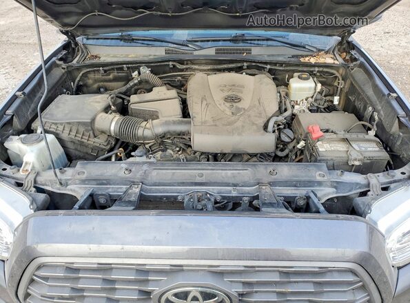 3TMCZ5AN9LM359309 2020 TOYOTA TACOMA Charcoal Rear interior view