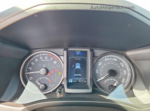 3TMCZ5AN9PM579703 2023 TOYOTA TACOMA Blue Vista del cuadro de instrumentos