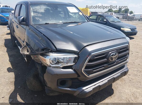 3TMCZ5ANXJM184579 2018 TOYOTA TACOMA Gray Front view