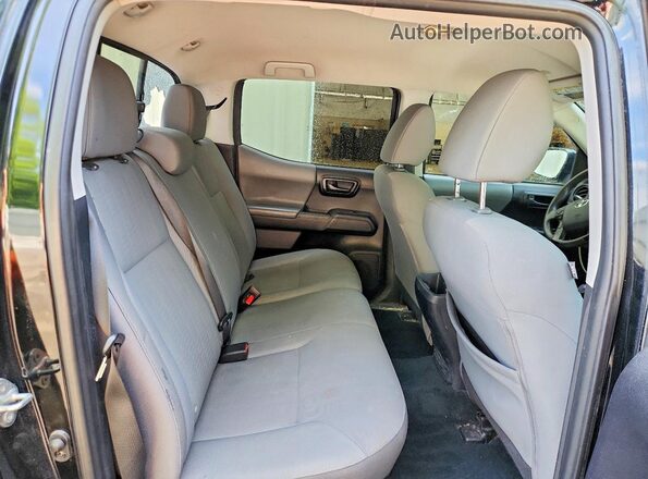3TMCZ5ANXKM238075 2019 TOYOTA TACOMA Black Widok tylnych siedzeń