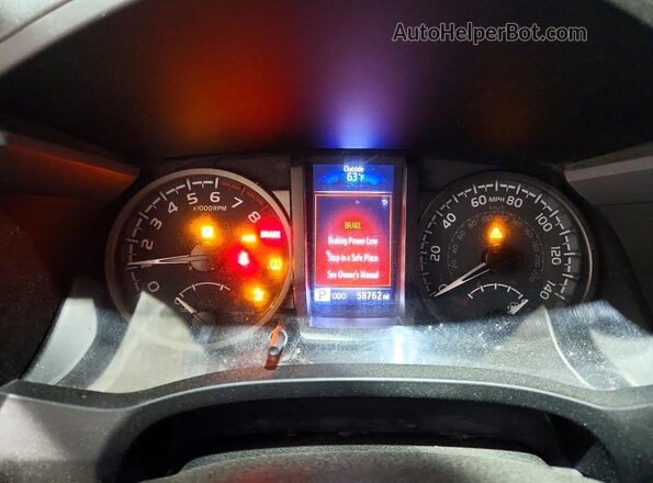 3TMCZ5ANXMM404419 2021 TOYOTA TACOMA Gray Vista del cuadro de instrumentos