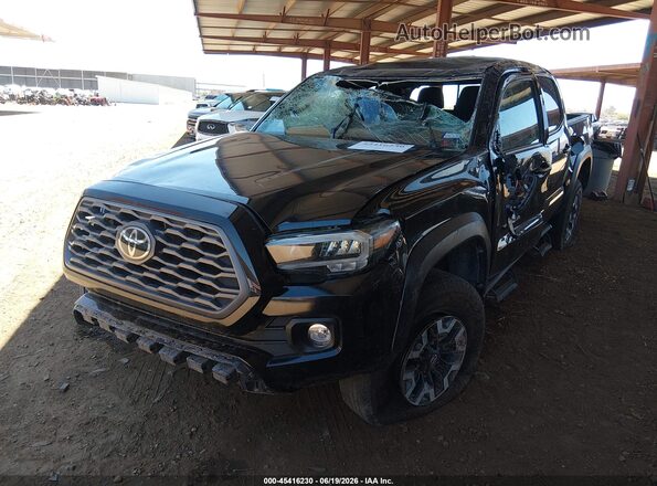 3TMCZ5ANXMM448985 2021 TOYOTA TACOMA Черный Передняя левая четверть