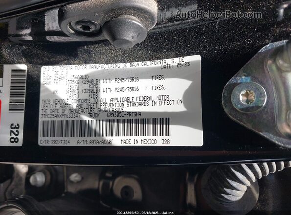 3TMCZ5ANXPM633347 2023 TOYOTA TACOMA Black Շարժիչի բաժամունքի տեսք