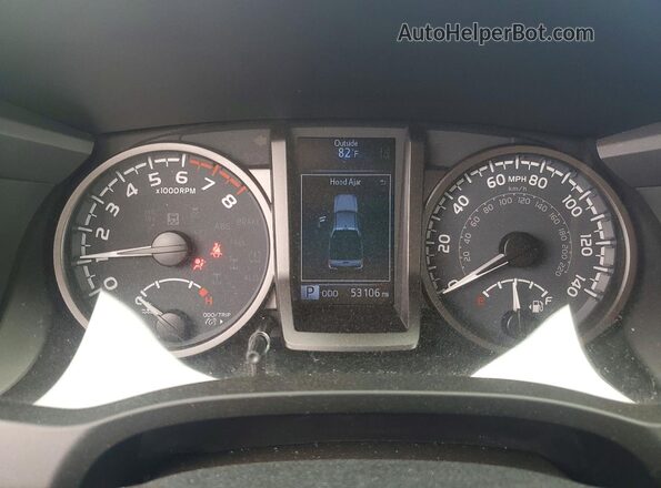 3TMDZ5BN2LM080304 2020 TOYOTA TACOMA Blue Vista del cuadro de instrumentos