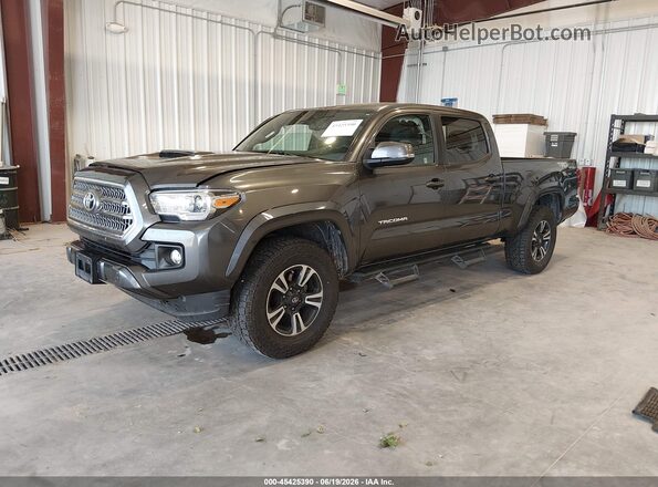 3TMDZ5BN5HM023845 2017 TOYOTA TACOMA Brown წინა მარცხენა ხედი სამი მეოთხედიდან