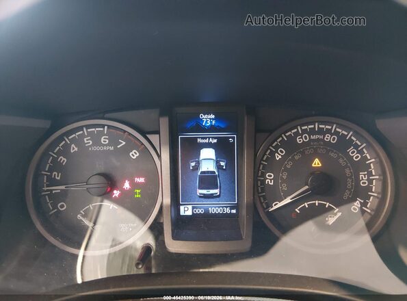 3TMDZ5BN5HM023845 2017 TOYOTA TACOMA Brown უკანა სავარძლების ხედი