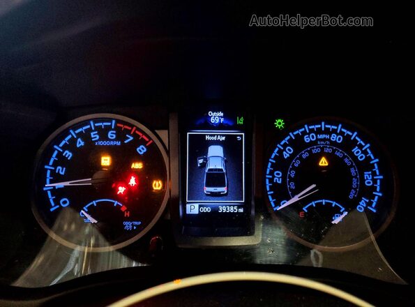 3TMDZ5BN7PM147002 2023 TOYOTA TACOMA Gray Вид щитка приладів