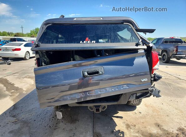 3TMDZ5BN9JM054585 2018 TOYOTA TACOMA Gray Вид ззаду