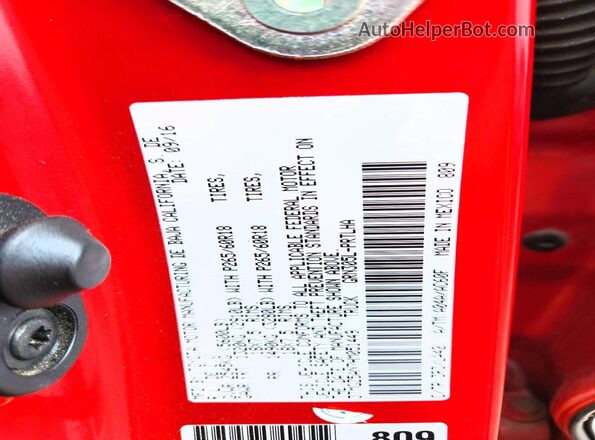 3TMGZ5AN7HM051449 2017 TOYOTA TACOMA Red Вид підкапотного простору