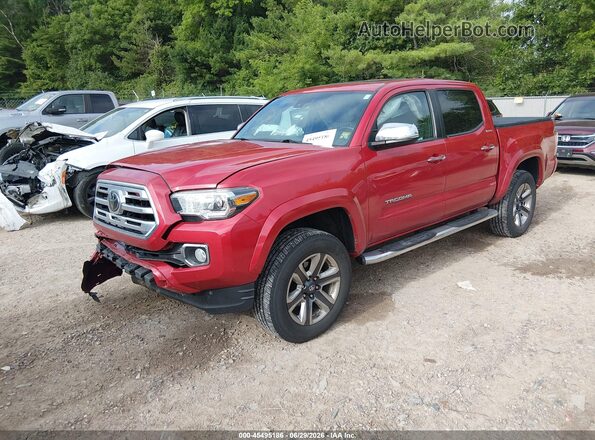 3TMGZ5AN7KM240609 2019 TOYOTA TACOMA Красный Передняя левая четверть
