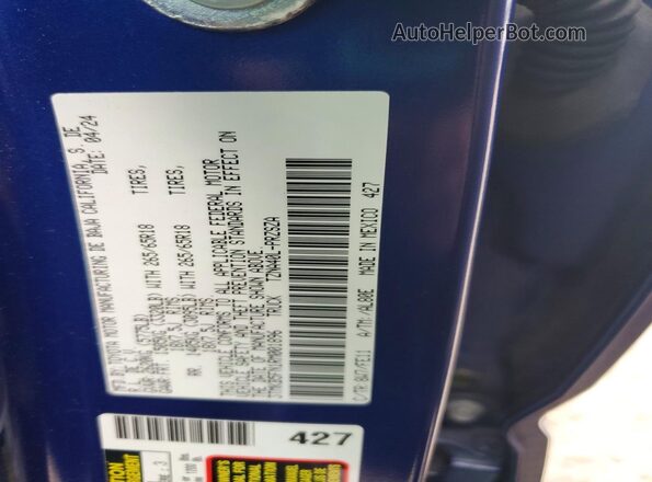 3TMKB5FN1RM001896 2024 TOYOTA TACOMA Blue ძრავის განყოფილების ხედი