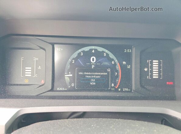 3TMKB5FN4SM036177 2025 TOYOTA TACOMA Угольный Вид щитка приборов