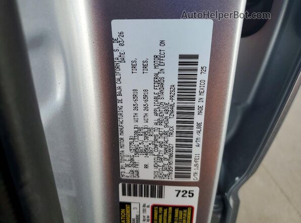 3TMKB5FN5TM065527 2026 TOYOTA TACOMA Silver ძრავის განყოფილების ხედი