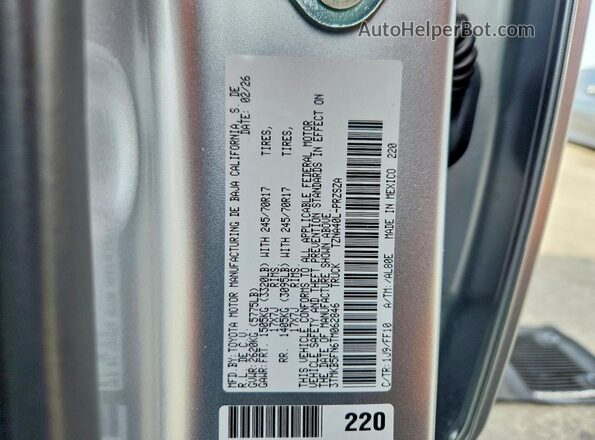3TMKB5FN6TM062846 2026 TOYOTA TACOMA Silver 