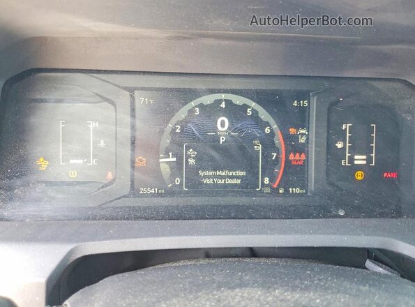 3TMKB5FNXSM025636 2025 TOYOTA TACOMA White Instrument cluster view