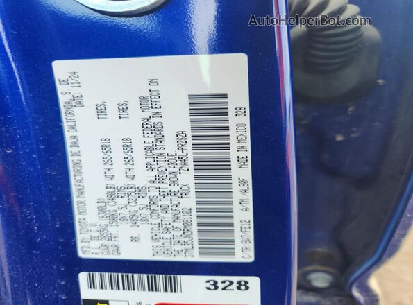 3TMLB5JN3RM081102 2024 TOYOTA TACOMA Blue Вид підкапотного простору