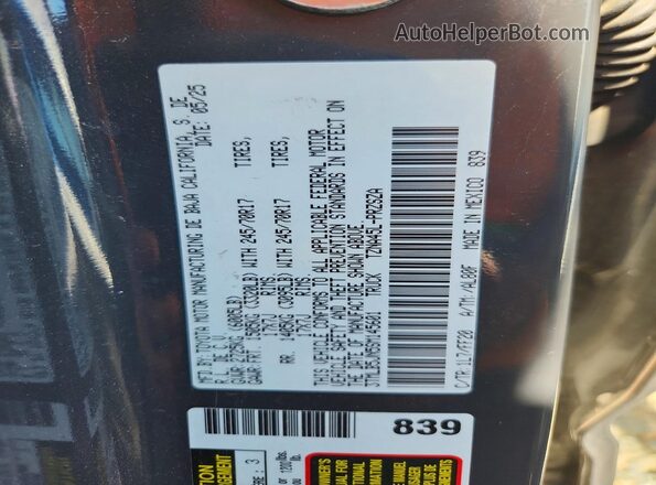3TMLB5JN5SM145601 2025 TOYOTA TACOMA Black ძრავის განყოფილების ხედი