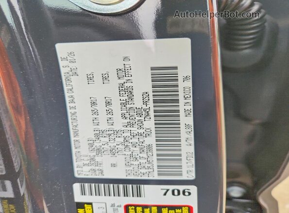 3TMLB5JN5TM238006 2026 TOYOTA TACOMA Gray Շարժիչի բաժամունքի տեսք