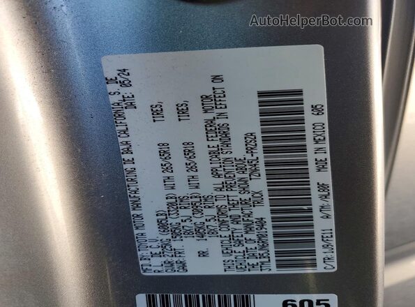 3TMLB5JN6RM019404 2024 TOYOTA TACOMA Silver ძრავის განყოფილების ხედი