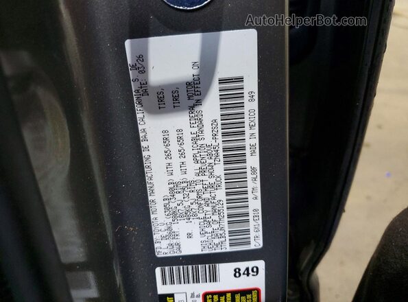 3TMLB5JN7TM255129 2026 TOYOTA TACOMA Green Вид підкапотного простору