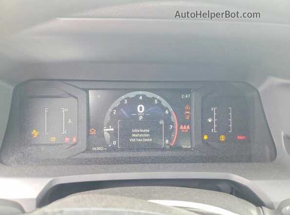 3TMLB5JN8SM093400 2025 TOYOTA TACOMA White Vista del cuadro de instrumentos