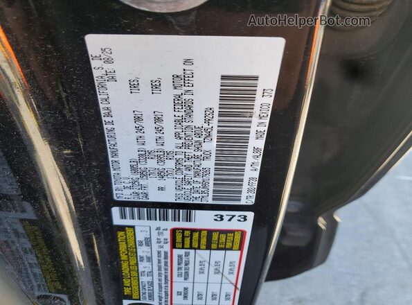 3TMLB5JN9SM179265 2025 TOYOTA TACOMA Black Vista del compartimento del motor
