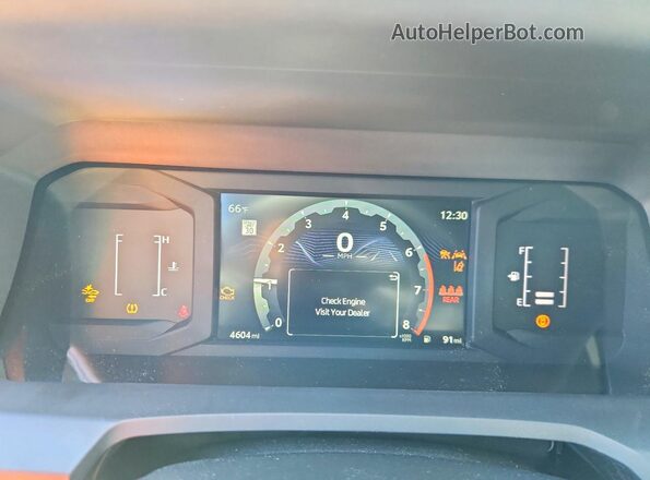 3TMLB5JN9SM194624 2025 TOYOTA TACOMA Black ხელსაწყოთა პანელის ხედი