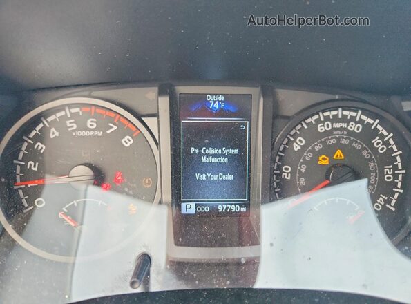 3TYAX5GN2MT031059 2021 TOYOTA TACOMA Gray Вид щитка приладів