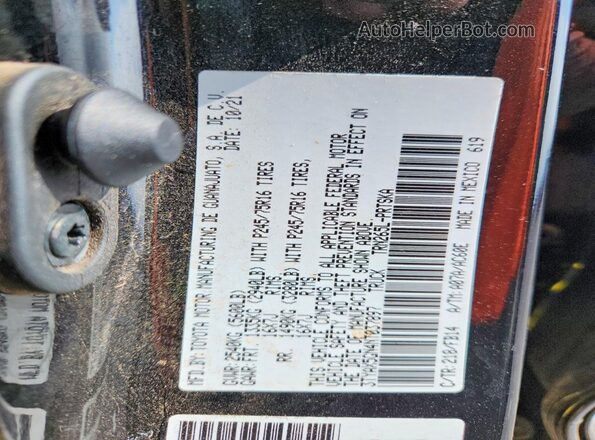 3TYAX5GN4NT037897 2022 TOYOTA TACOMA Black Engine compartment view