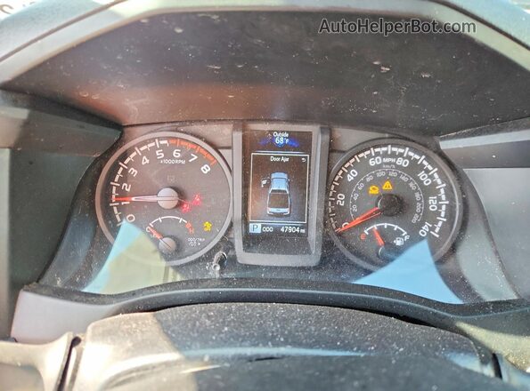 3TYAX5GN4NT037897 2022 TOYOTA TACOMA Black Instrument cluster view