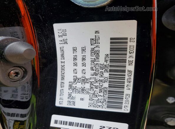 3TYCZ5AN1MT030030 2021 TOYOTA TACOMA Black Շարժիչի բաժամունքի տեսք