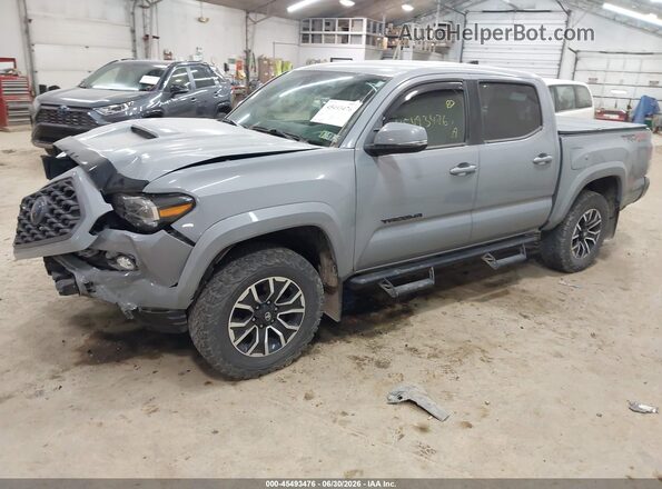 3TYCZ5AN3MT040364 2021 TOYOTA TACOMA Gray წინა მარცხენა ხედი სამი მეოთხედიდან