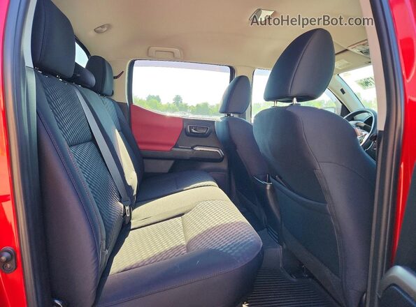 3TYCZ5AN5PT153835 2023 TOYOTA TACOMA Red Rear seats view