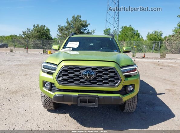 3TYCZ5AN6PT159711 2023 TOYOTA TACOMA Green Вид щитка приладів