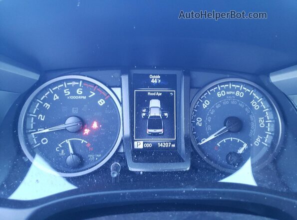 3TYCZ5AN9NT079168 2022 TOYOTA TACOMA Gray Instrument cluster view