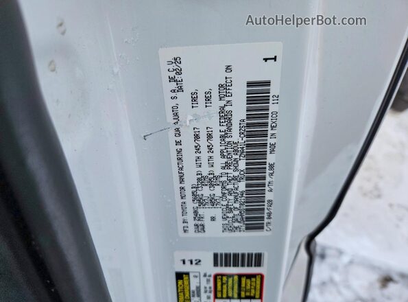 3TYJDAHN5ST021946 2025 TOYOTA TACOMA White Vista del compartimento del motor