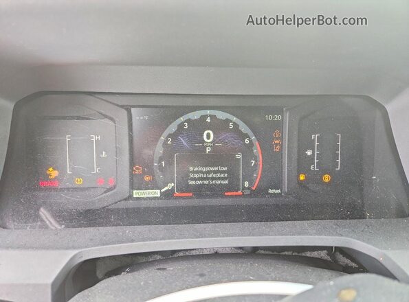 3TYJDAHN5ST021946 2025 TOYOTA TACOMA White Vista del cuadro de instrumentos