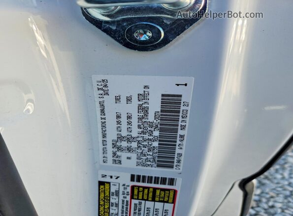 3TYJDAHNXST027595 2025 TOYOTA TACOMA White VIN კოდის სტიკერის ხედი