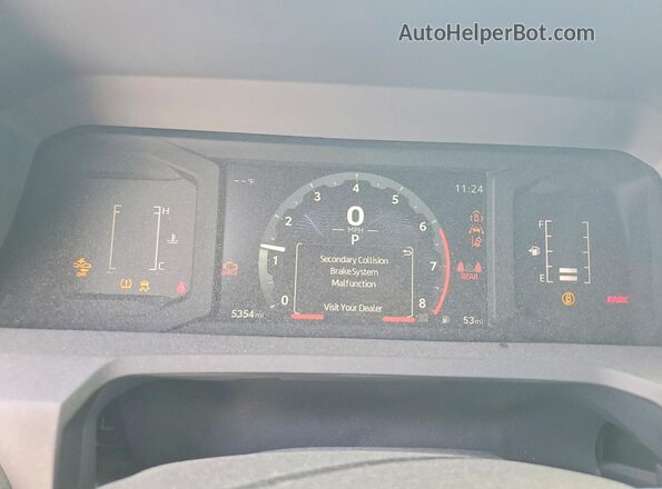 3TYKB5FNXST024815 2025 TOYOTA TACOMA Black Instrument cluster view