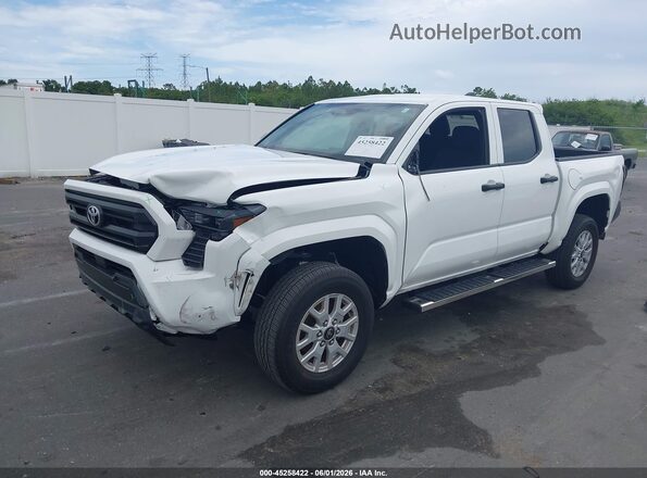 3TYKD5HN1RT009735 2024 TOYOTA TACOMA White Առջևի ձախ երեք քառորդ տեսարան