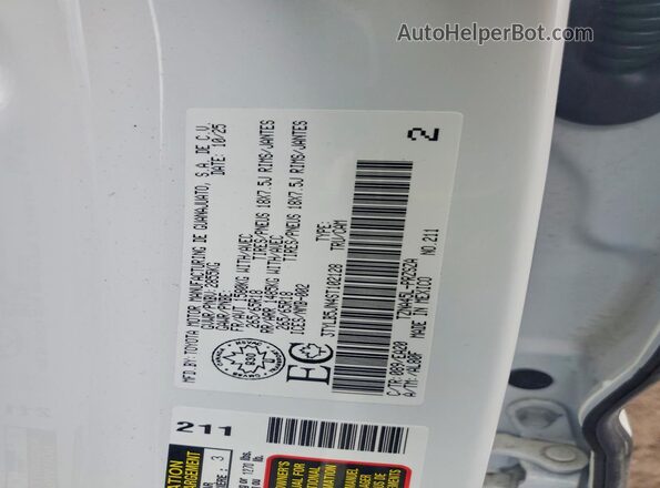 3TYLB5JN4ST102128 2025 TOYOTA TACOMA White 