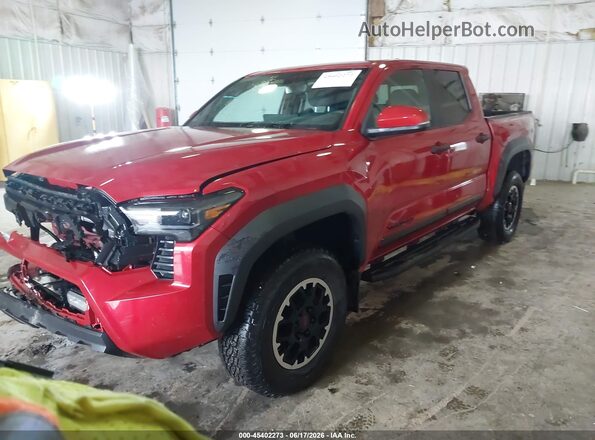 3TYLB5JN9RT028991 2024 TOYOTA TACOMA Red Առջևի ձախ երեք քառորդ տեսարան