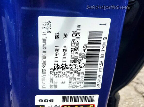 3TYLC5LN1ST016351 2025 TOYOTA TACOMA Blue Engine compartment view
