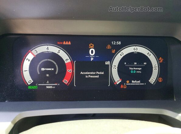 3TYLC5LN5ST035291 2025 TOYOTA TACOMA Silver Instrument cluster view