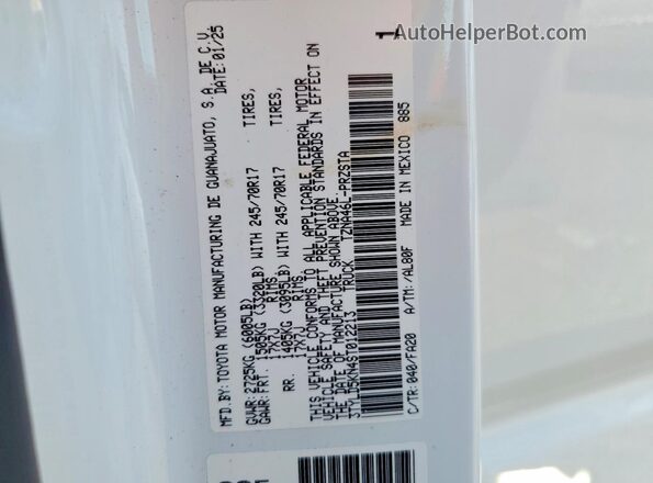 3TYLD5KN4ST012213 2025 TOYOTA TACOMA White Engine compartment view