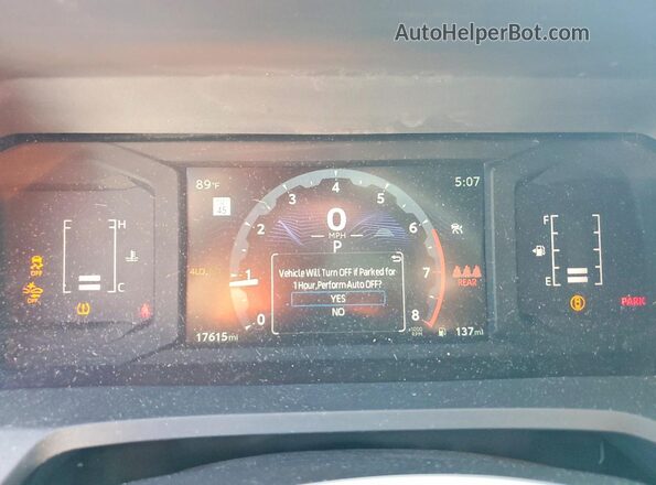 3TYLD5KN4ST012213 2025 TOYOTA TACOMA White Instrument cluster view